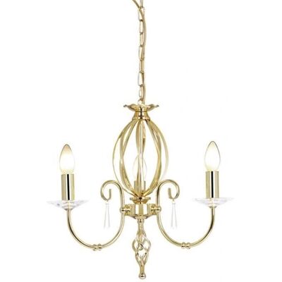 Elstead Lighting Aegean Lampadario 3 Luci Finitura Ottone Lucido - Lampadario Elstead Lighting Aegean Lampadario 3 Luci Finitura Ottone Lucido - Lampadario