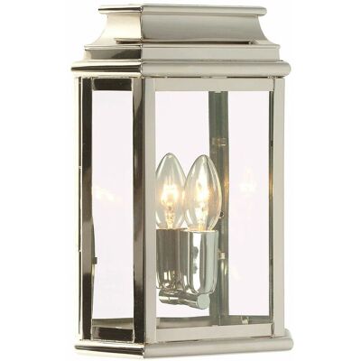 Elstead St Martins Solide Messing Außenlaterne - Polierter Nickel - Außenlampe Elstead St Martins Solide Messing Außenlaterne - Polierter Nickel - Außenlampe