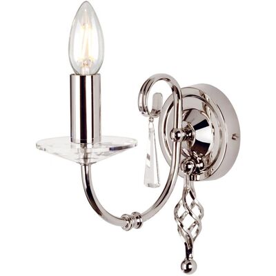 Elstead Lighting Aegean Wandleuchte - Polierter Nickel - E14 - 60W - Innenbereich Elstead Lighting Aegean Wandleuchte - Polierter Nickel - E14 - 60W - Innenbereich