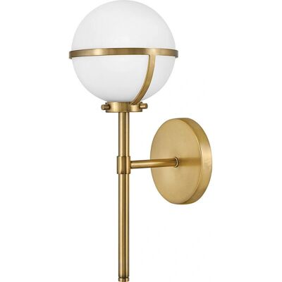 Hinkley Hollis Wandlampe in Heritage Brass - Art Deco Badezimmerleuchte Hinkley Hollis Wandlampe in Heritage Brass - Art Deco Badezimmerleuchte