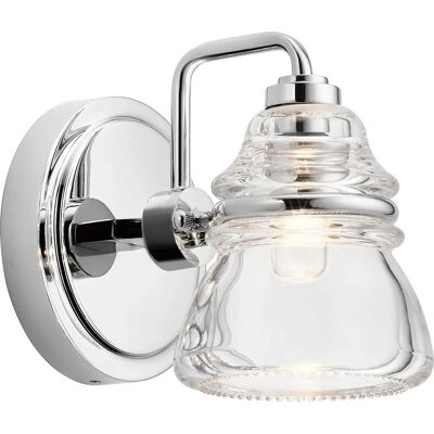 Kichler Talland Badezimmer Wandlampe - Vintage Chrom & Glas - IP44 Kichler Talland Badezimmer Wandlampe - Vintage Chrom & Glas - IP44