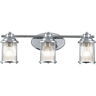 Kichler Ashland Bay 3-Licht Badezimmer Wandarmatur - Polierter Chrom Kichler Ashland Bay 3-Licht Badezimmer Wandarmatur - Polierter Chrom