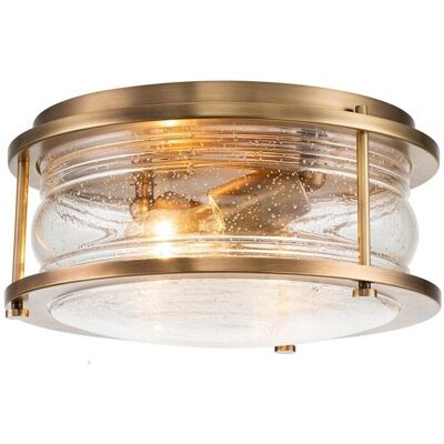 Kichler Ashland Bay 2 Luminaires de Plafond - Salle de bain - Laiton Naturel - Publicité Kichler Ashland Bay 2 Luminaires de Plafond - Salle de bain - Laiton Naturel - Publicité