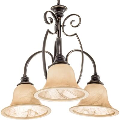 Lampadario Multi Bracci Cello di Hinkley - Ottone Antico - 3 Lampadine E27 Lampadario Multi Bracci Cello di Hinkley - Ottone Antico - 3 Lampadine E27