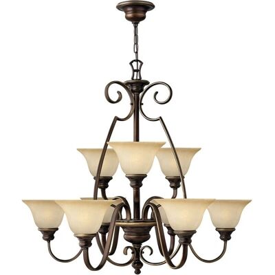 Elstead HK-CELLO9 Vintage 9-Light Antique Bronze Chandelier Elstead HK-CELLO9 Vintage 9-Light Antique Bronze Chandelier
