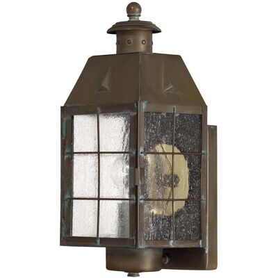 Hinkley Nantucket Wall Light - Solid Brass, Seedy Glass, Dimmable Hinkley Nantucket Wall Light - Solid Brass, Seedy Glass, Dimmable