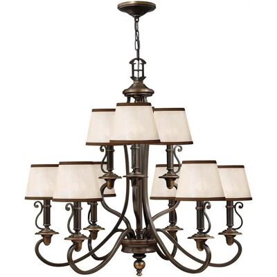 Lampadario Elstead Plymouth a 9 luci - Stile vintage Lampadario Elstead Plymouth a 9 luci - Stile vintage