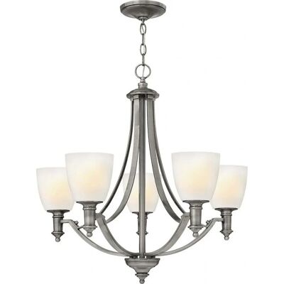 Lampadario Truman a 5 luci - Nichel Antico - Lampadario Lampadario Truman a 5 luci - Nichel Antico - Lampadario