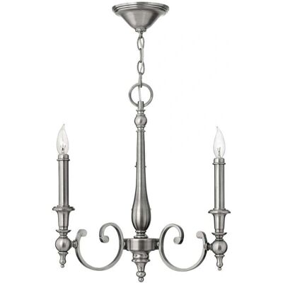 Netlighting Lustre Yorktown - 3 Lumières Nickel Antique - Publicité Netlighting Lustre Yorktown - 3 Lumières Nickel Antique - Publicité
