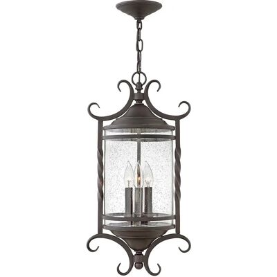 Quintessentiale Casa Olde Black 3 Light Outdoor Porch Lantern - Rustic Chic Quintessentiale Casa Olde Black 3 Light Outdoor Porch Lantern - Rustic Chic