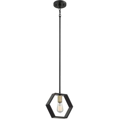 Quoizel Bismarck Steel Pendant Light - Modern Geometric Design Quoizel Bismarck Steel Pendant Light - Modern Geometric Design