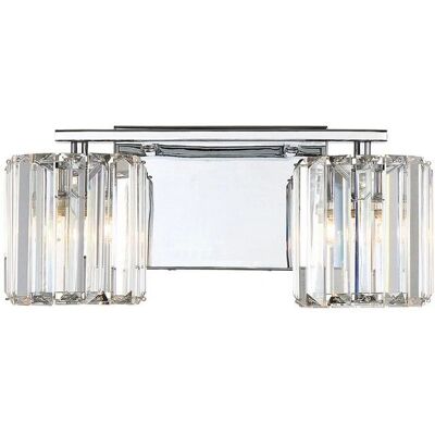 Quoizel Divine 2 Light Bathroom Wall Light - Polished Chrome Quoizel Divine 2 Light Bathroom Wall Light - Polished Chrome