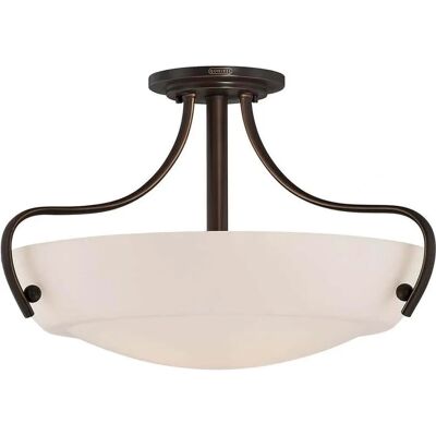 Elstead Quoizel Chantilly 3-Licht Semi-Flush-Deckenleuchte - Deckenlampe Elstead Quoizel Chantilly 3-Licht Semi-Flush-Deckenleuchte - Deckenlampe