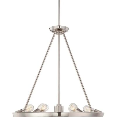 Netlighting Elstead 6-Light Imperial Silver Pendant - Chandelier Netlighting Elstead 6-Light Imperial Silver Pendant - Chandelier