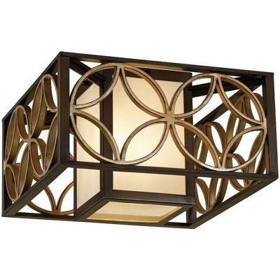 Elstead Feiss Remy 2-Leuchten Deckenleuchte - Heritage Bronze & Parisienne Gold Elstead Feiss Remy 2-Leuchten Deckenleuchte - Heritage Bronze & Parisienne Gold