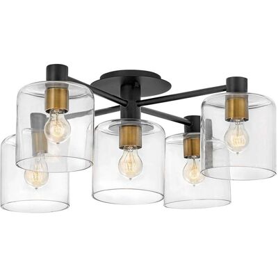 Hinkley Axel Mehrarm Deckenlampe - Schwarz mit Messing - Deckenlampe Hinkley Axel Mehrarm Deckenlampe - Schwarz mit Messing - Deckenlampe