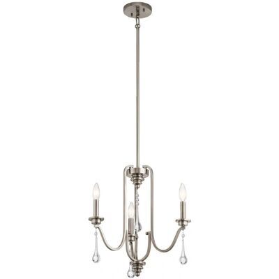 Lampadario Kichler Karlee a 3 luci - Peltro classico Lampadario Kichler Karlee a 3 luci - Peltro classico