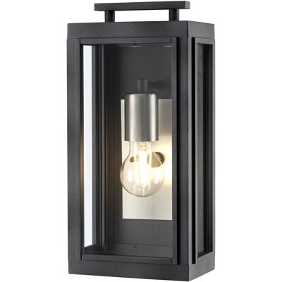 Hinkley Sutcliffe Aged Zinc & Antique Nickel Wall Lantern - Outdoor Light Hinkley Sutcliffe Aged Zinc & Antique Nickel Wall Lantern - Outdoor Light