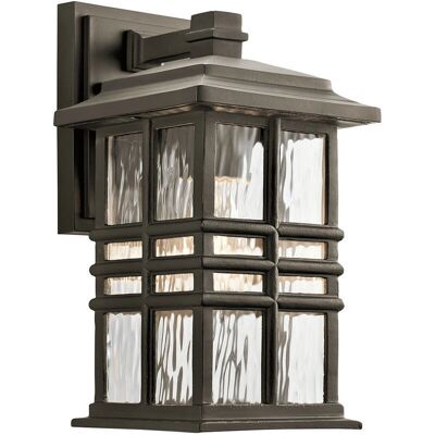 Kichler Beacon Square Zewnętrzna lampa ścienna - E27, IP44, Mosiądz Kichler Beacon Square Zewnętrzna lampa ścienna - E27, IP44, Mosiądz