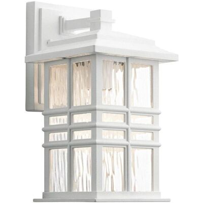 Kichler Zewnętrzna lampa ścienna Beacon Square - IP44, E27, Biała Kichler Zewnętrzna lampa ścienna Beacon Square - IP44, E27, Biała