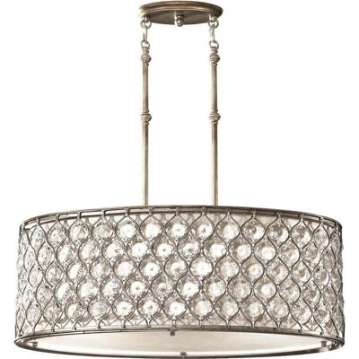 Elstead Lighting Lucia 3-flammige Deckenleuchte Poliertes Silber - Deckenpendel Elstead Lighting Lucia 3-flammige Deckenleuchte Poliertes Silber - Deckenpendel