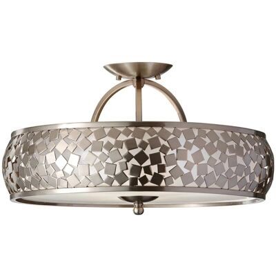 Elstead Feiss Zara 3-Licht Semi-Flush Deckenleuchte - Modernes Elegantes Design Elstead Feiss Zara 3-Licht Semi-Flush Deckenleuchte - Modernes Elegantes Design