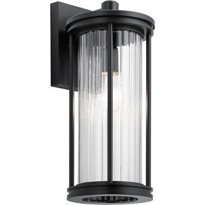 Kichler Barras Outdoor Wall Light - Classic Black, E27, 40W - Outdoor Wall Light Kichler Barras Outdoor Wall Light - Classic Black, E27, 40W - Outdoor Wall Light