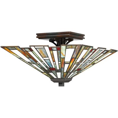 Quoizel Maybeck 2-Licht Tiffany Stehlampe - Stehlampe Quoizel Maybeck 2-Licht Tiffany Stehlampe - Stehlampe