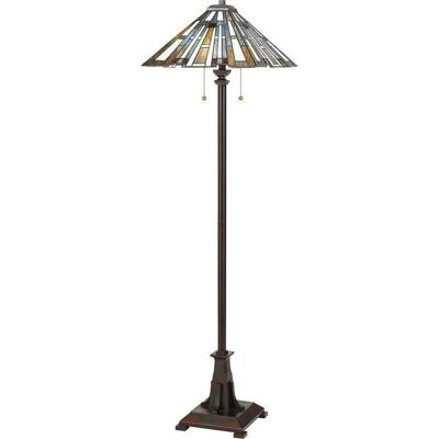 Quoizel Maybeck 2 Licht Tiffany Decken- & Stehlampe - Deckenleuchte, Stehlampe Quoizel Maybeck 2 Licht Tiffany Decken- & Stehlampe - Deckenleuchte, Stehlampe