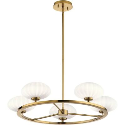 Kichler Pim Globe Pendant Ceiling Light - Gold - 5 Bulb, Dimmable Kichler Pim Globe Pendant Ceiling Light - Gold - 5 Bulb, Dimmable