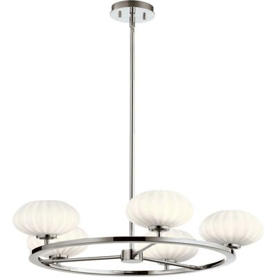 Kichler Pim Globe Pendelleuchte - Kronleuchter - Polierter Chrom - 5 Lampen Kichler Pim Globe Pendelleuchte - Kronleuchter - Polierter Chrom - 5 Lampen