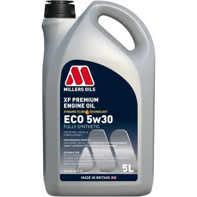 Millers Oils XF Premium ECO 5W-30 Fully Synthetic Engine Oil - 5 Litres Millers Oils XF Premium ECO 5W-30 Fully Synthetic Engine Oil - 5 Litres