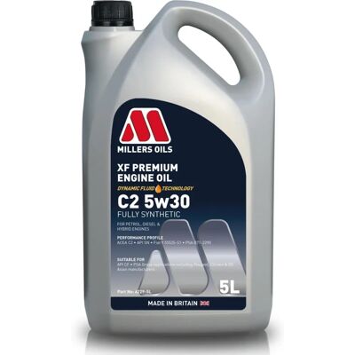Oleje silnikowe Millers Oils Xf Premium C2 5W-30 Oleje silnikowe Millers Oils Xf Premium C2 5W-30