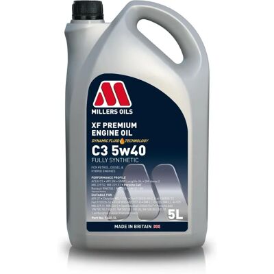 Millers Oils XF Premium C3 5W40 Engine Oil - Full Synthetic 5L Millers Oils XF Premium C3 5W40 Engine Oil - Full Synthetic 5L
