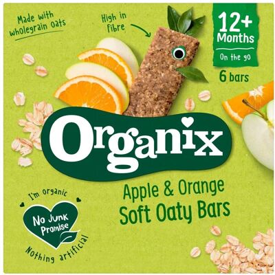 Organix Apfel & Orange Bio Weiche Haferriegel - Snack Bars Organix Apfel & Orange Bio Weiche Haferriegel - Snack Bars