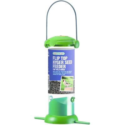 Distributeur de Nourriture pour Oiseaux Gardman A01236 - 20cm - Alimentateur Nyjer à couvercle pivotant - Publicité Distributeur de Nourriture pour Oiseaux Gardman A01236 - 20cm - Alimentateur Nyjer à couvercle pivotant - Publicité
