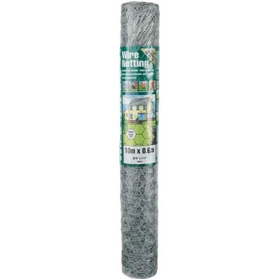 Gardman Galvanised Wire Netting 25mm² Hexagon - 10 x 0.6m Gardman Galvanised Wire Netting 25mm² Hexagon - 10 x 0.6m