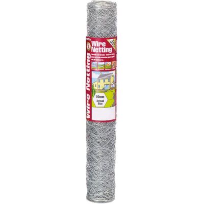 Gardman 50045 Galvanised Wire Netting - Hexagon - 50mm² - 10m x 0.6m Gardman 50045 Galvanised Wire Netting - Hexagon - 50mm² - 10m x 0.6m