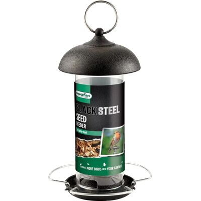Gardman Fekete Acél Magtároló 19 cm Gardman Fekete Acél Magtároló 19 cm