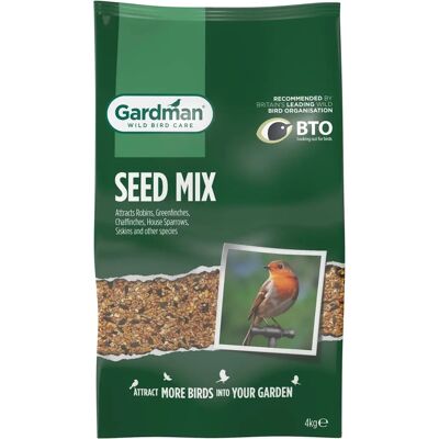 Gardman Model - Seed Mix for Wild Birds - 4kg - Bird Food Gardman Model - Seed Mix for Wild Birds - 4kg - Bird Food