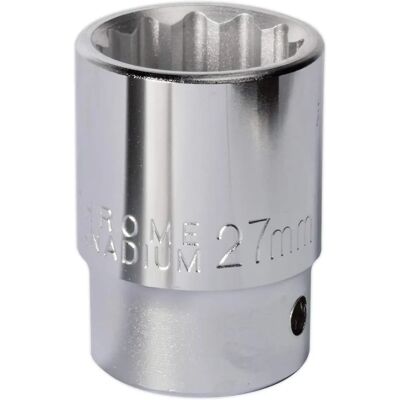 Sealey S34/27 Walldrive Socket 27mm 3/4"sq Drive - Socket Sealey S34/27 Walldrive Socket 27mm 3/4"sq Drive - Socket