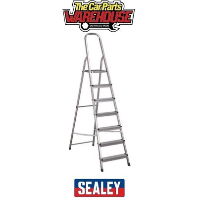 Sealey ASL7 Aluminium Step Ladder 7 Tread - Step Ladder Sealey ASL7 Aluminium Step Ladder 7 Tread - Step Ladder