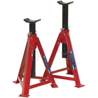 Sealey AS5000M Axle Stands - 5T/10T Pair, Medium Height Sealey AS5000M Axle Stands - 5T/10T Pair, Medium Height