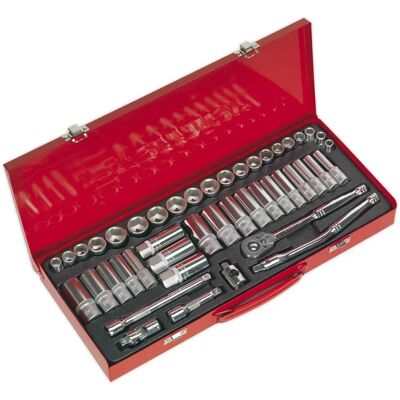 Sealey AK692 Zestaw nasadek - 45 szt., 3/8" napęd, WallDrive, metryczny/imperialny Sealey AK692 Zestaw nasadek - 45 szt., 3/8" napęd, WallDrive, metryczny/imperialny