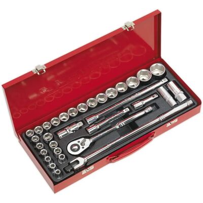 Sealey AK693 Socket Set - 32pc WallDrive - Metric/Imperial Sealey AK693 Socket Set - 32pc WallDrive - Metric/Imperial