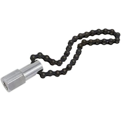 Chave de corrente para filtro de óleo Sealey AK641 - 135mm capacidade Chave de corrente para filtro de óleo Sealey AK641 - 135mm capacidade