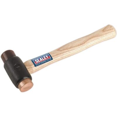 Sealey CRF15 Copper/Rawhide Faced Hammer 1.5Lb Hickory Shaft - Hammer Sealey CRF15 Copper/Rawhide Faced Hammer 1.5Lb Hickory Shaft - Hammer