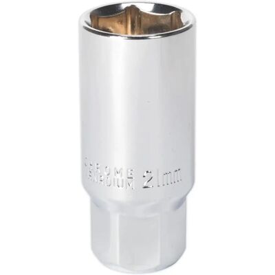 Sealey AK6541 Spark Plug Socket - Magnetic 21mm, 3/8"Sq Drive Sealey AK6541 Spark Plug Socket - Magnetic 21mm, 3/8"Sq Drive