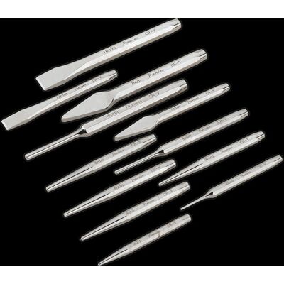 Sealey AK9129 Punch and Chisel Set - 12pc Sealey AK9129 Punch and Chisel Set - 12pc