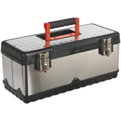Sealey AP505S Stainless Steel Toolbox 505mm with Tote Tray Sealey AP505S Stainless Steel Toolbox 505mm with Tote Tray
